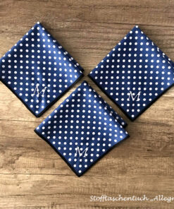 Allegra - Stofftaschentuch für Herren mit Monogramm M