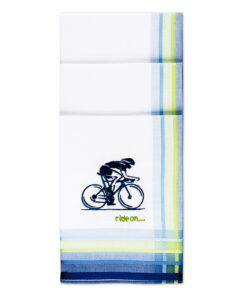 Teenage Boy – Stofftaschentuch für Kinder & Jugendliche mit Radfahrer