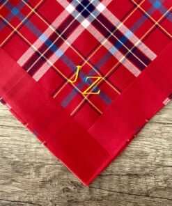 Sir Geoffrey - Stofftaschentuch für Herren mit Initialen "JZ"