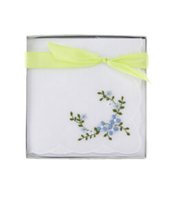 Veilchen - Besticktes Stofftaschentuch für besondere Anlässe