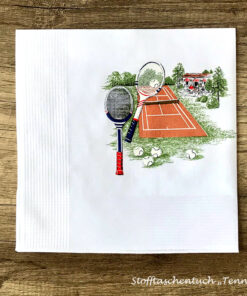 Tennis - Stofftaschentuch für Herren