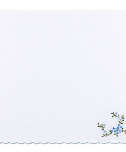 Veilchen - Besticktes Stofftaschentuch für besondere Anlässe (offen)