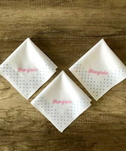 Zärtlichkeit - Stofftaschentuch für Damen mit Vorname Franziska