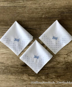 Zärtlichkeit - Stofftaschentuch für Damen mit Vorname Yagi