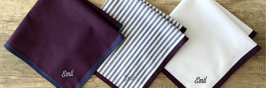 Pura Vida - Stofftaschentuch für Herren mit Vorname Emil