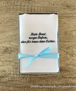 Primadonna - Stofftaschentuch für Damen (Spezialauftrag Hochzeit)