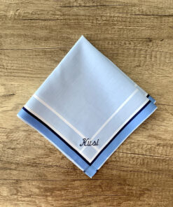 Himmelblau - Sky-Blue | Stofftaschentuch fur Herren (Kusi)