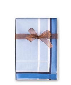 Himmelblau | Sky-Blue - Stofftaschentuch fur Herren