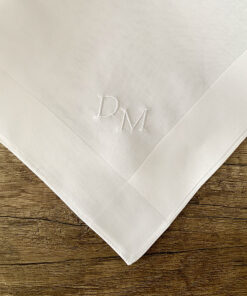 First Class | Stofftaschentuch für Herren - Limitierte Edition (Initialen DM)