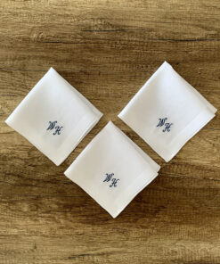 Belle Époque pure - Stofftaschentuch für Damen (Initialen WH)