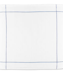 Sportliche, feine Linien - Stofftaschentuch für Herren (offen/blau)