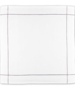 Sportliche, feine Linien - Stofftaschentuch für Herren (offen / rot)