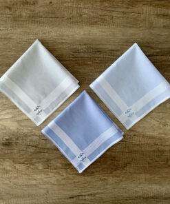 Gentleman - Stofftaschentuch für Herren mit Initialen JL