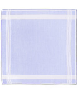 Gentleman - Stofftaschentuch für Herren (offen / hellblau)