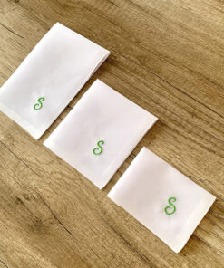 Madame Eleonore | Stofftaschentuch für Damen mit Monogramm S