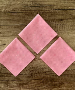 Vichy - Stofftaschentuch für Damen - Set auf Holz