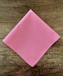 Vichy - Stofftaschentuch für Damen - Einzeln auf Holz